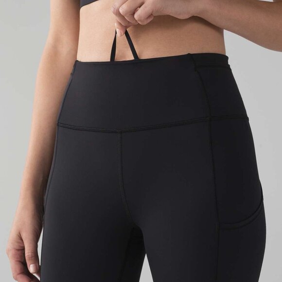 Lululemon Fast & Free Crop II Nulux 19" Black Size 6 - Picture 2 of 8